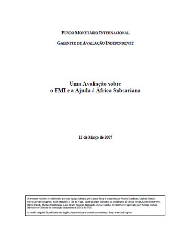 Livro PDF: The IMF and Aid to Sub-Saharan Africa