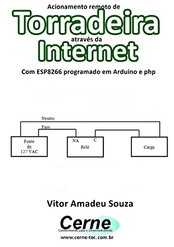 Livro PDF: Acionamento remoto de Torradeira através da Internet Com ESP8266 programado em Arduino e php
