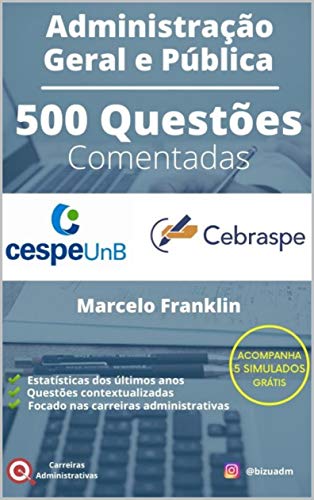 Livro PDF: 500 questões comentadas de Administração Geral e Pública para o CESPE