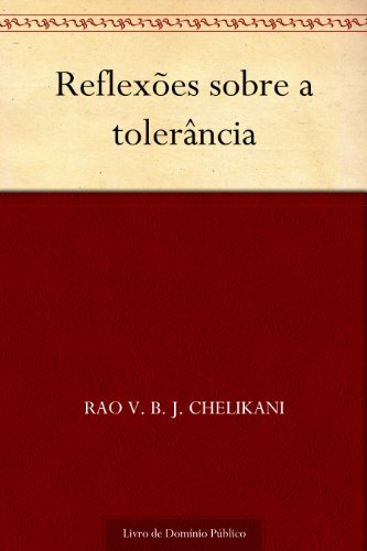 Capa do livro: Reflexões sobre a tolerância - Ler Online pdf