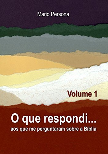 Capa do livro: O Que Respondi… (Volume 1) - Ler Online pdf