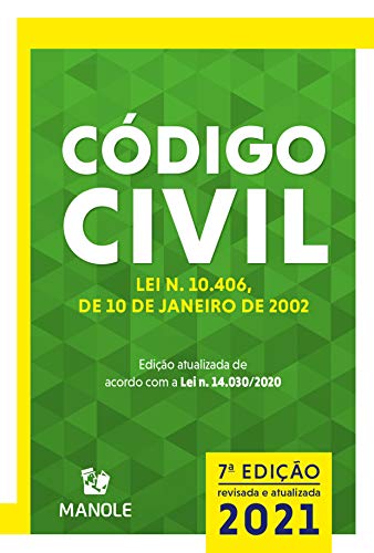 Capa do livro: Código Civil : Lei n. 10.406, de 10 de janeiro de 2002 7a ed. 2021 - Ler Online pdf