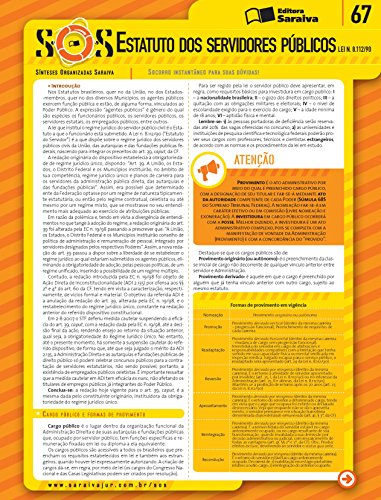 Livro PDF: COLEÇÃO SOS – ESTATUTO DOS SERVIDORES PÚBLICOS – LEI N. 8.112