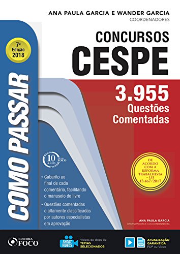 Livro PDF: Como passar em concursos CESPE: 3.955 questões comentadas