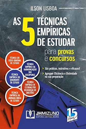 Capa do livro: As 5 técnicas empíricas de estudar para provas e concursos - Ler Online pdf
