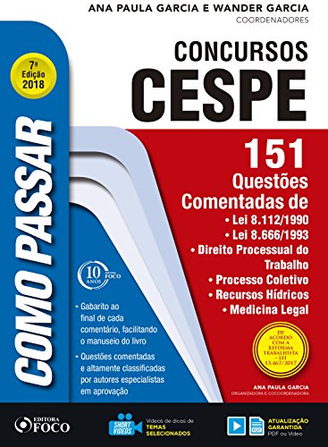 Livro PDF: Como passar em concursos CESPE: 151 questões comentadas: Lei 8.112/1990, Lei 8.666/1993, direito processual do trabalho, processo coletivo, recursos hídricos, medicina legal
