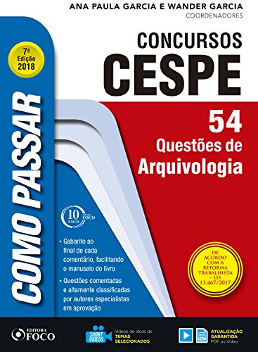 Capa do livro: Como passar em concursos CESPE: arquivologia: 54 questões de arquivologia - Ler Online pdf