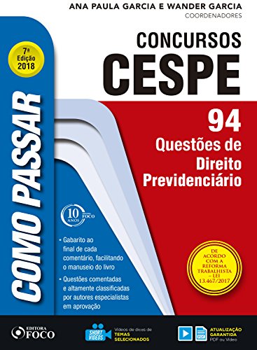 Capa do livro: Como passar em concursos CESPE: direito previdenciário: 94 questões de direito previdenciário - Ler Online pdf