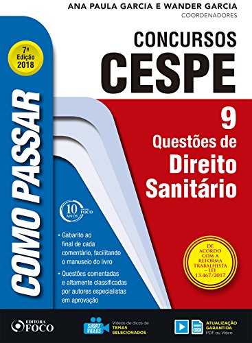 Capa do livro: Como passar em concursos CESPE: direito sanitário: 9 questões de direito sanitário - Ler Online pdf