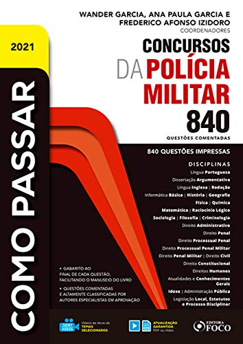 Capa do livro: Como passar em concursos da Polícia Militar: 840 questões comentadas - Ler Online pdf