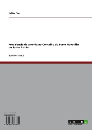 Capa do livro: Prevalencia de anemia no Concelho do Porto Novo-Ilha de Santo Antão - Ler Online pdf
