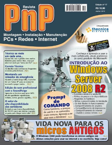 Livro PDF: PnP Digital nº 17 – Introdução ao Windows Server 2008 R2, Prompt de Comando, Computadores Antigos e outros assuntos