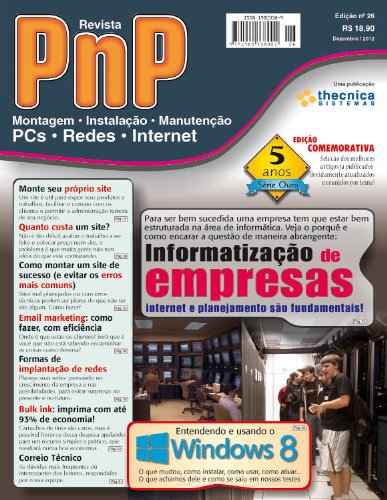 Capa do livro: PnP Digital nº 26 – Informatização de empresas, entendendo o Windows 8 - Ler Online pdf