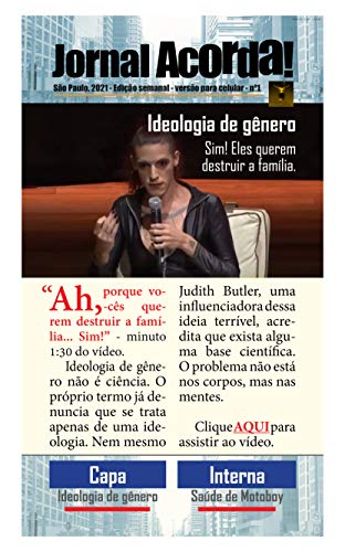Capa do livro: Jornal ACORDA!: Número 1 – Ideologia de gênero (INFORME-SE) - Ler Online pdf
